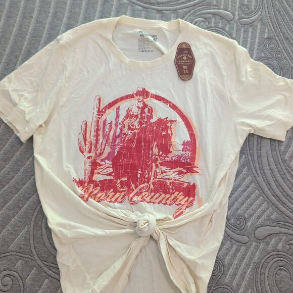 American highway Tops - 73 american highway shirt medium NEW country horse